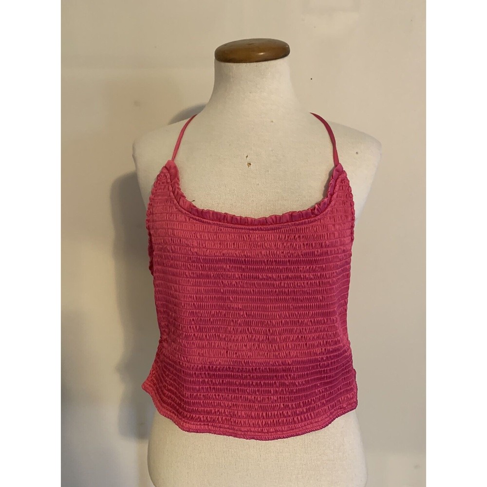 Free People Right On Time Cami Tank Top Fuschia Size Large New
